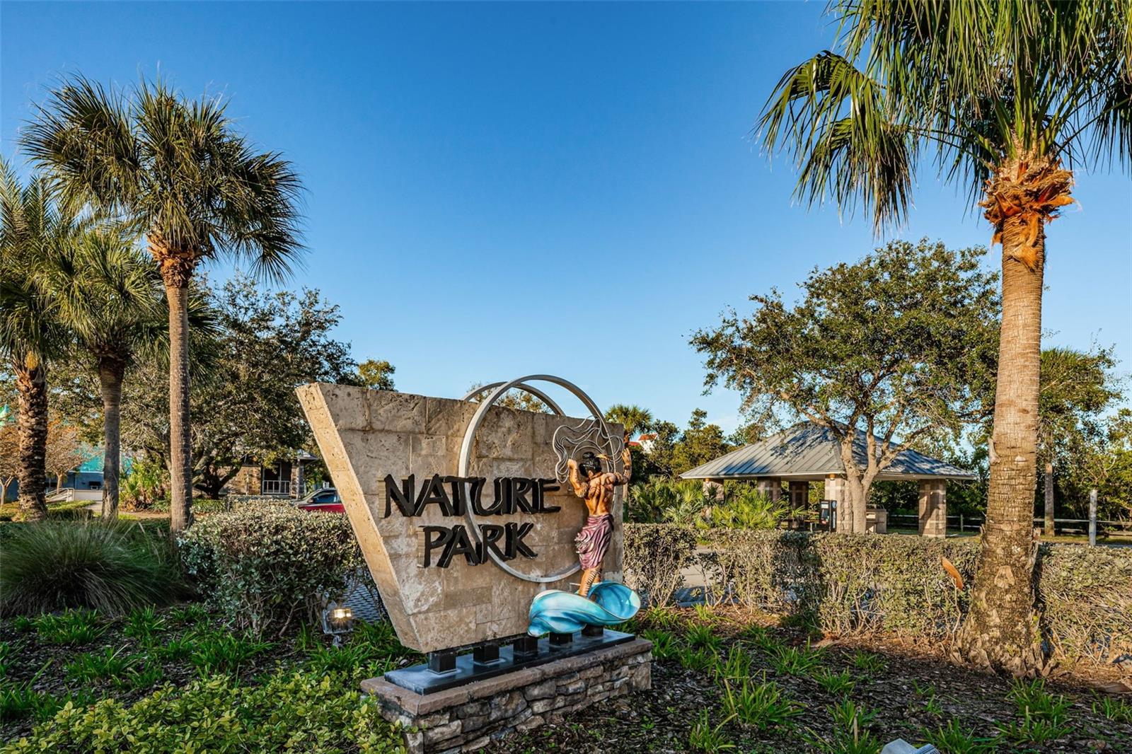 Nature park is right next door!  Wonderful place to take scenic walks!