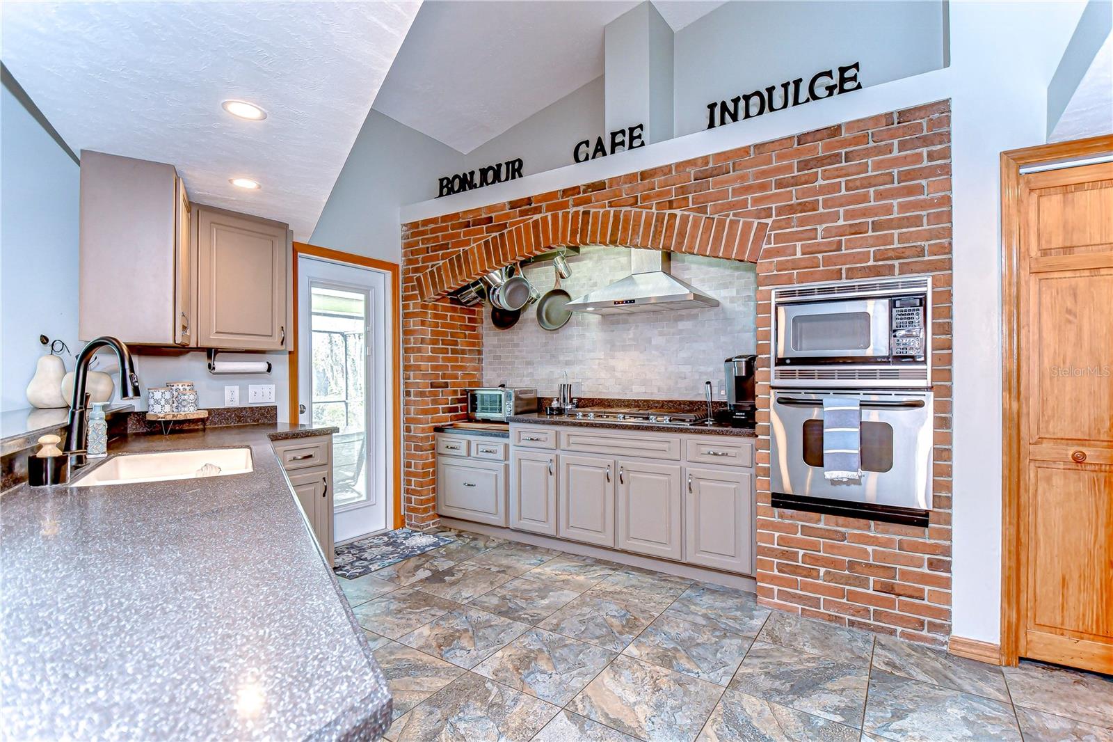Beautiful brick accents!