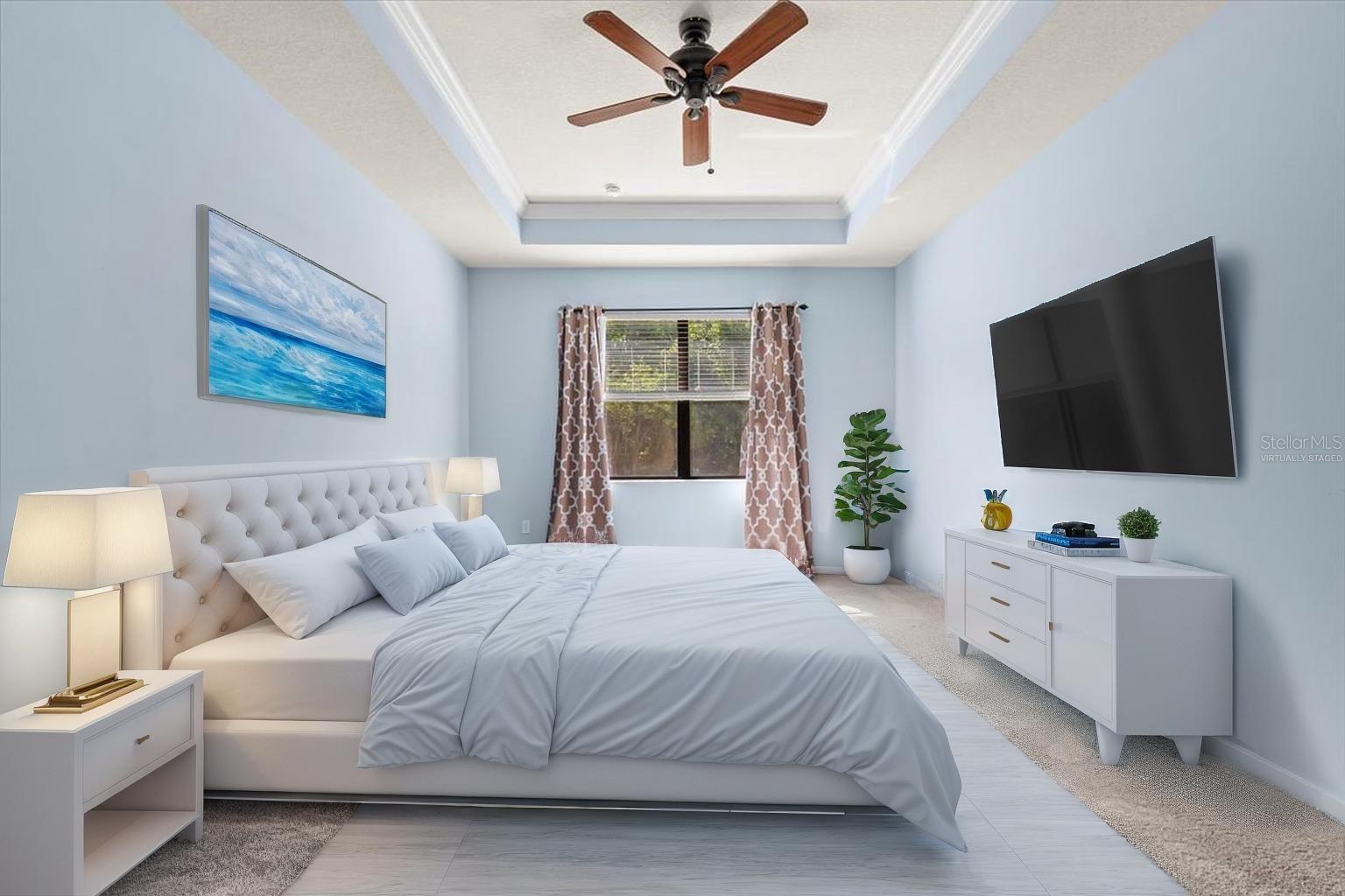 Primary Bedroom-Virtually Staged