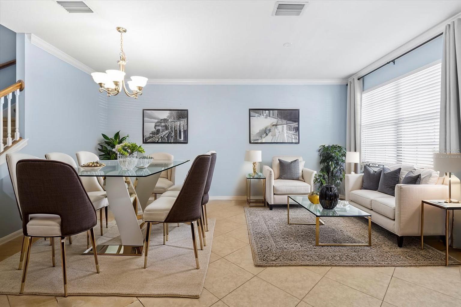 Formal Dining/Living-Virtually Staged