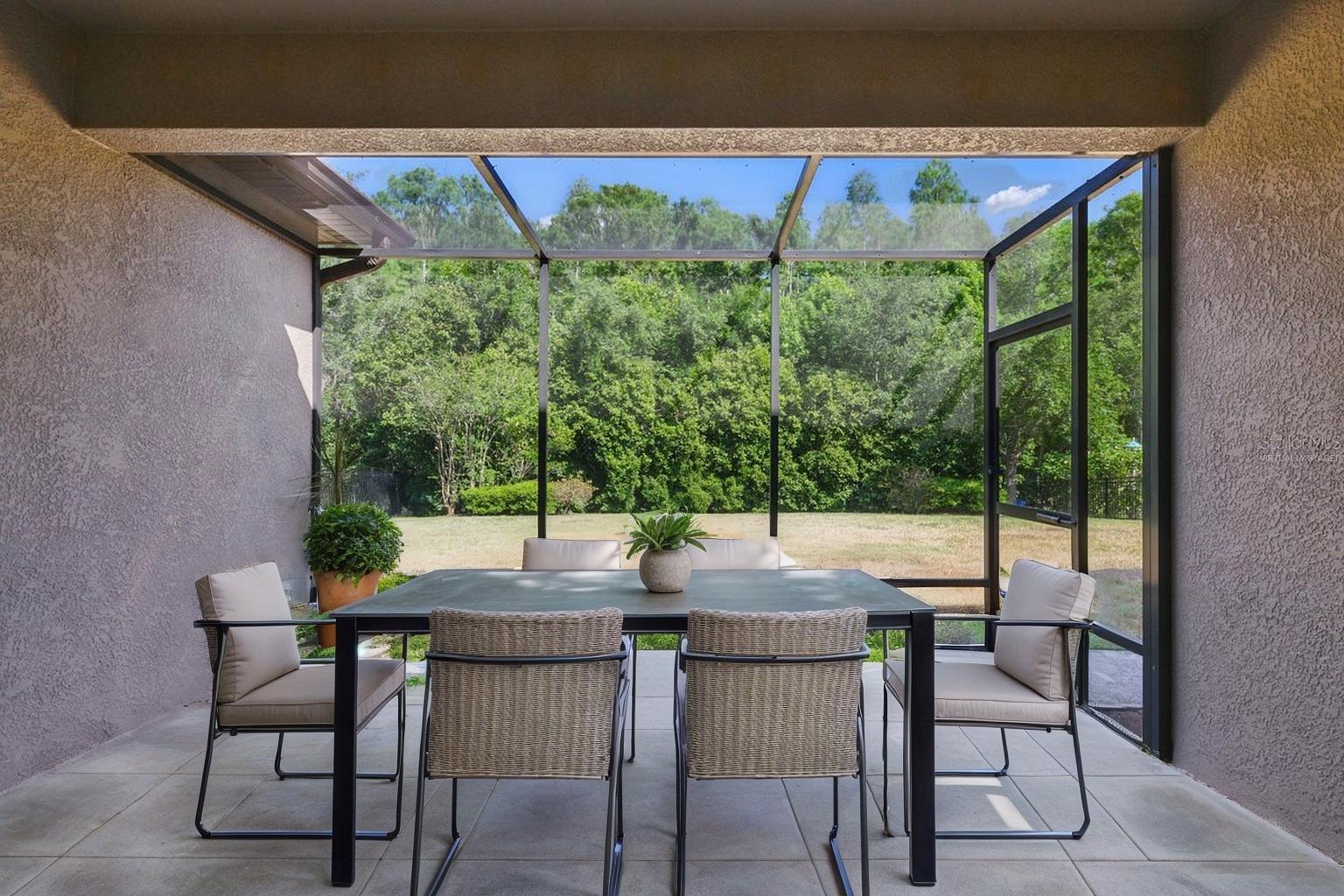 Virtually Staged-Screen Rear Patio