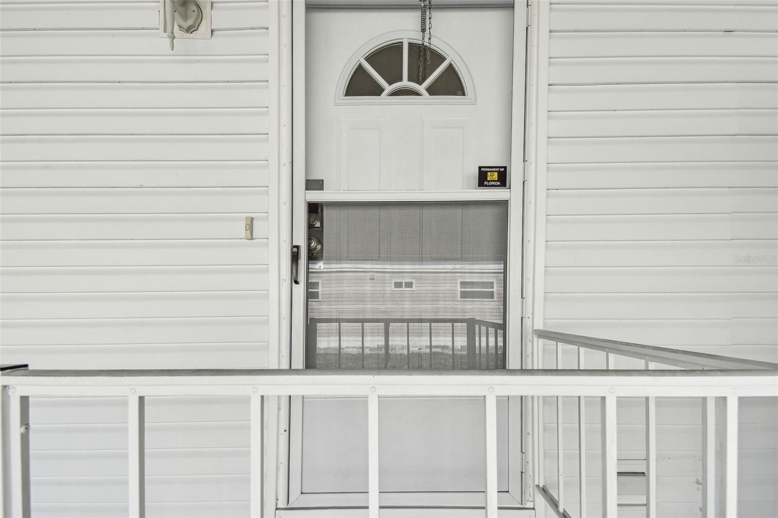 Entrance from carport