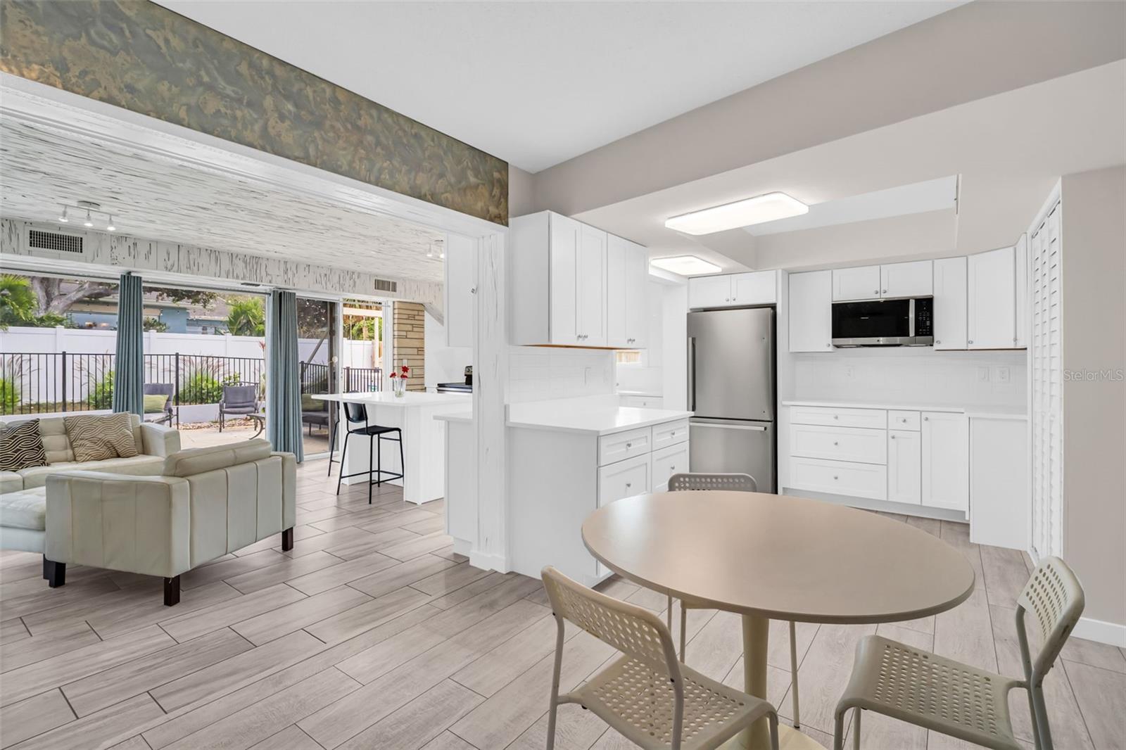 Open Concept Dining area pantry and so much storage