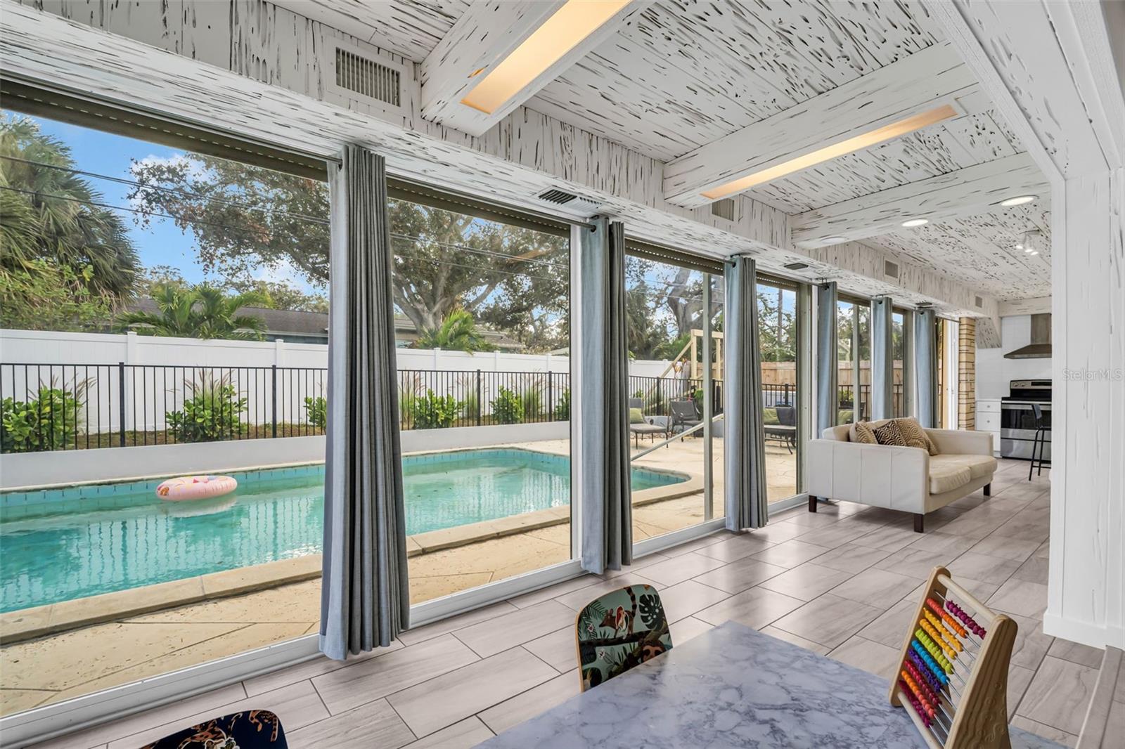 Beautiful Pool Views from Family Roon and sitting areas
