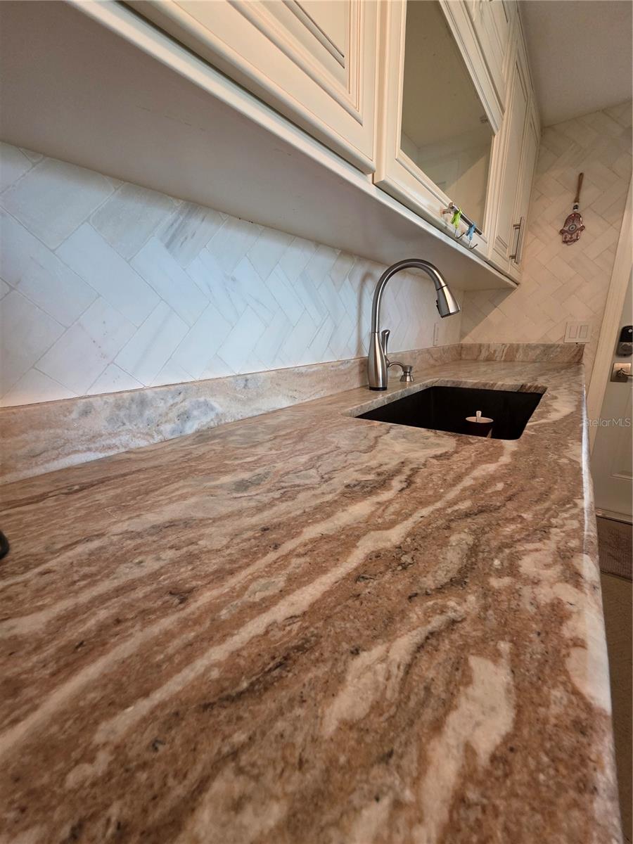 Leathered Granite Counters Kitchen