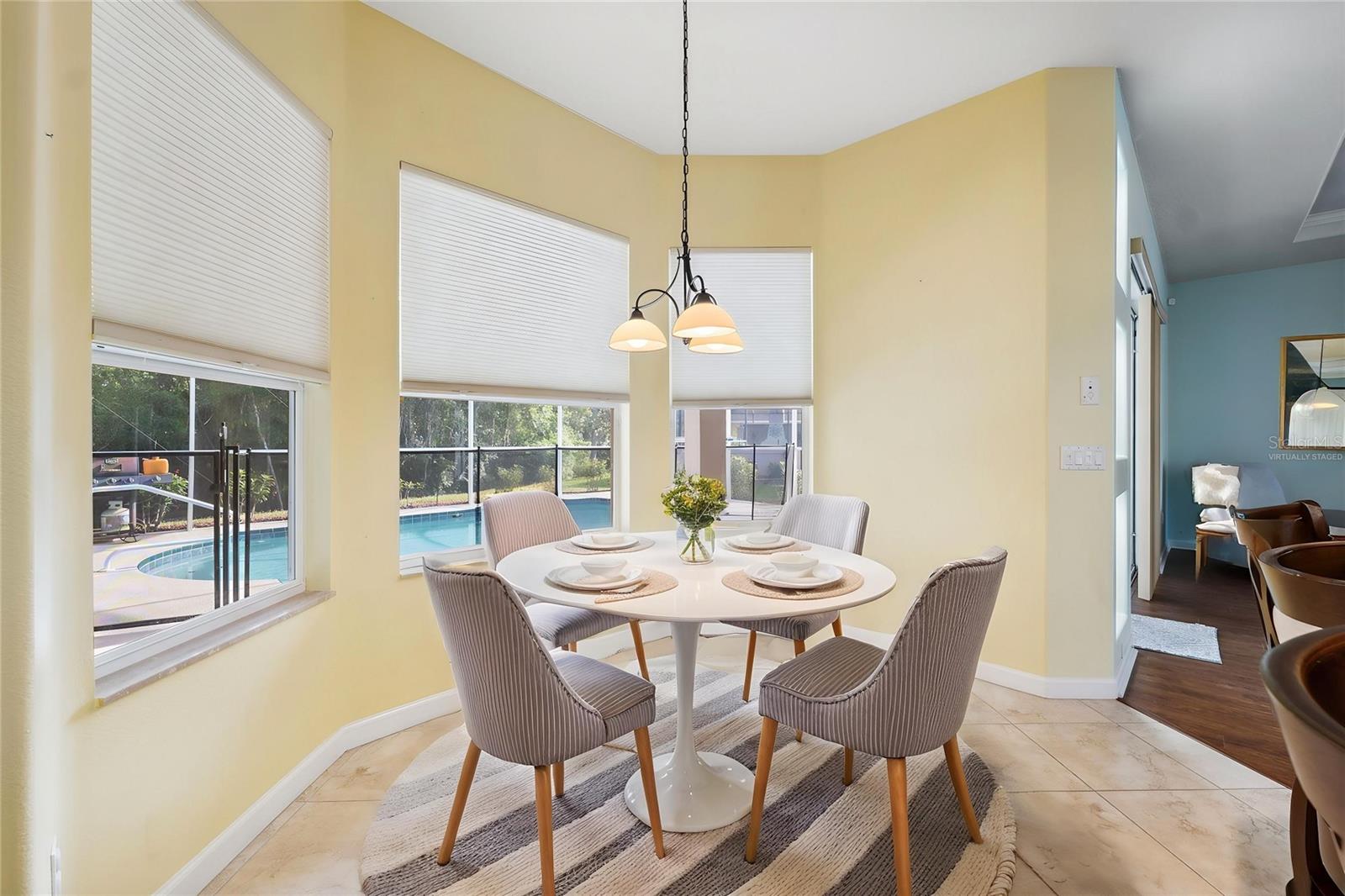 Breakfast Nook Virtually Staged