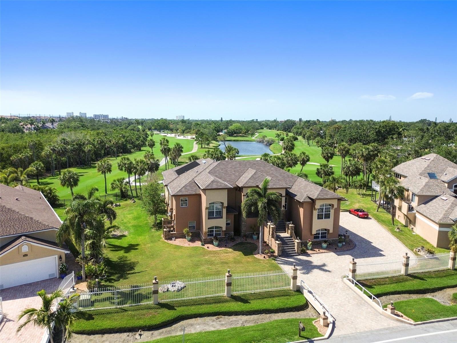 Aerial view of this awesome home.