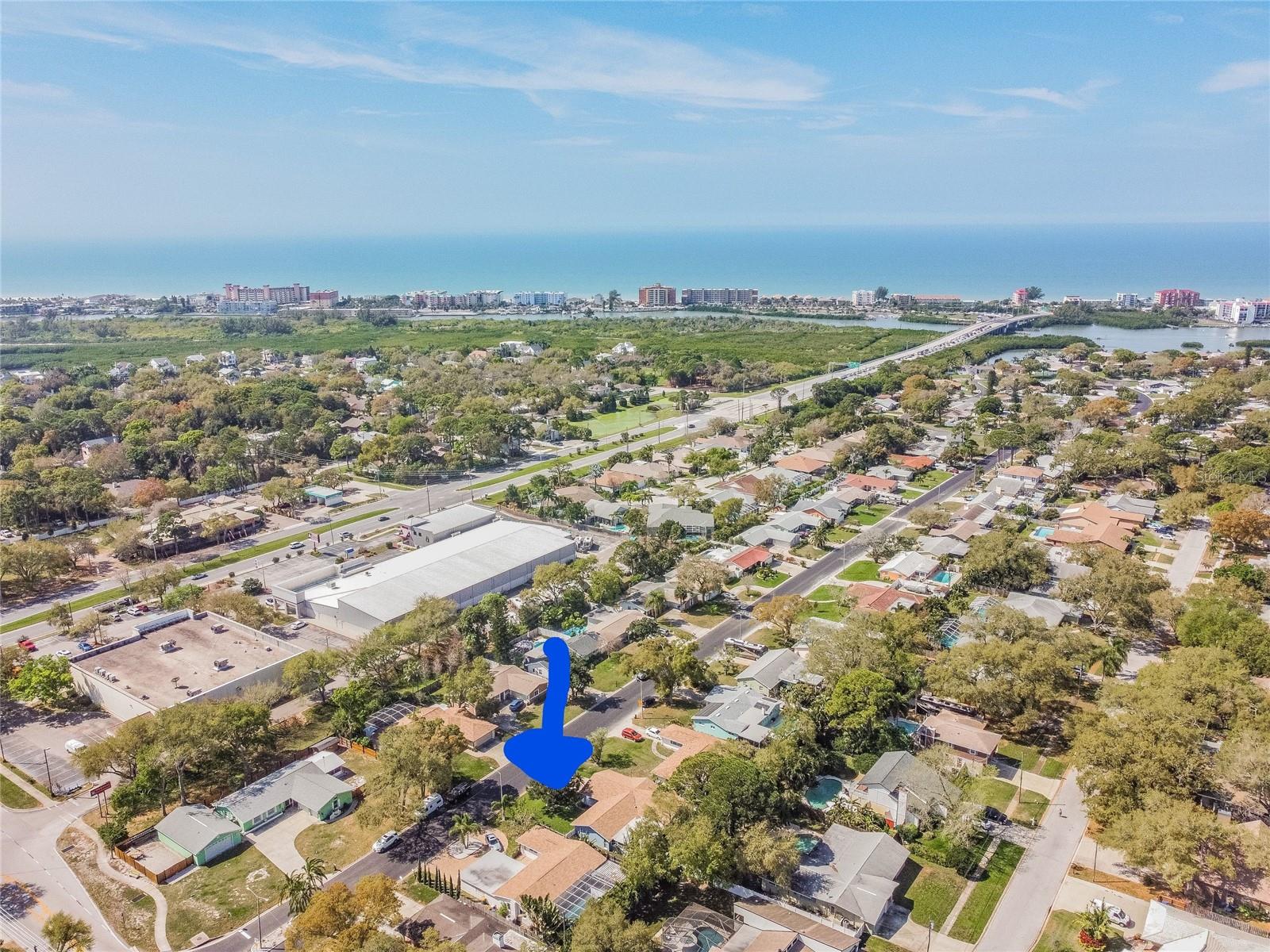 As you can see it's location is less than 1 mile from the Gulf Beaches. NO FLOOD INSURANCE REQUIRED!