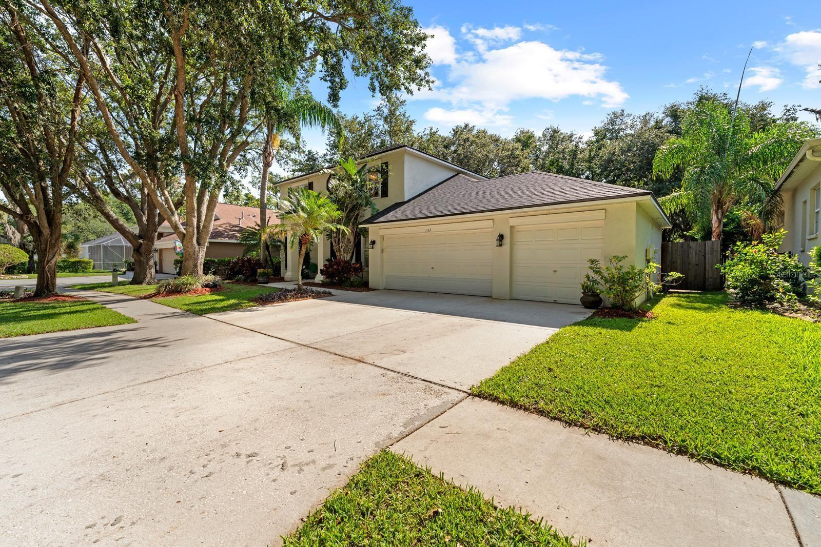 The 3-car garage assures lots of storage space and a huge driveway.