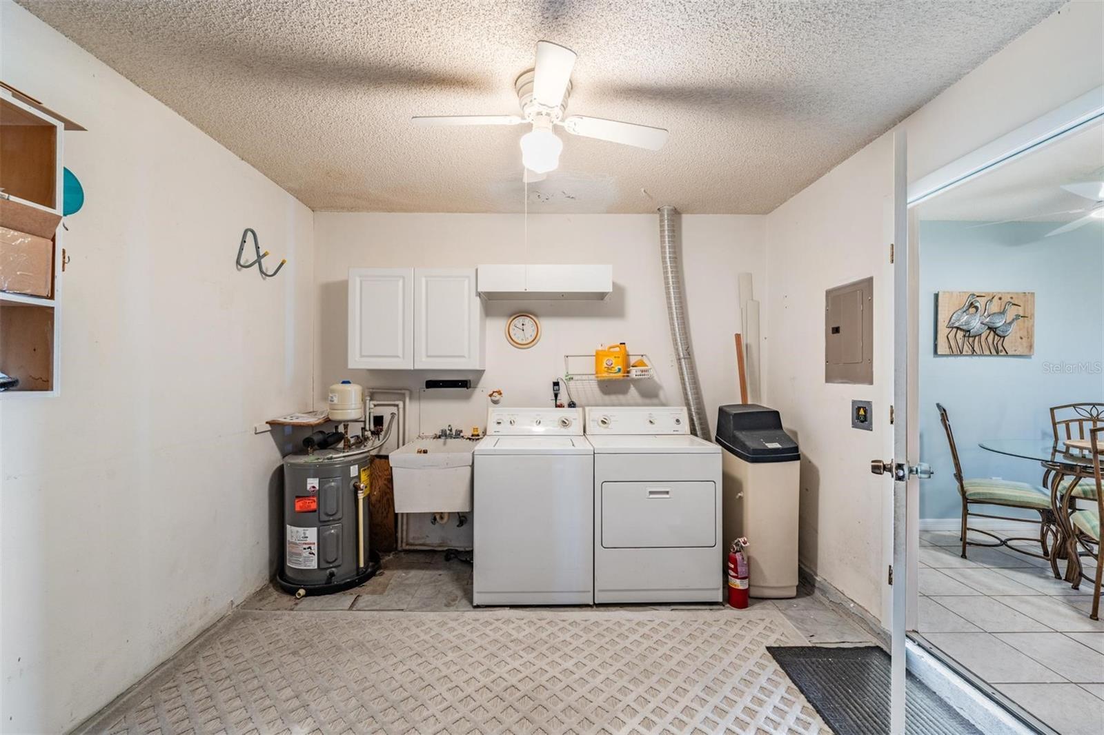 Laundry Area in Garage Off Kitchen