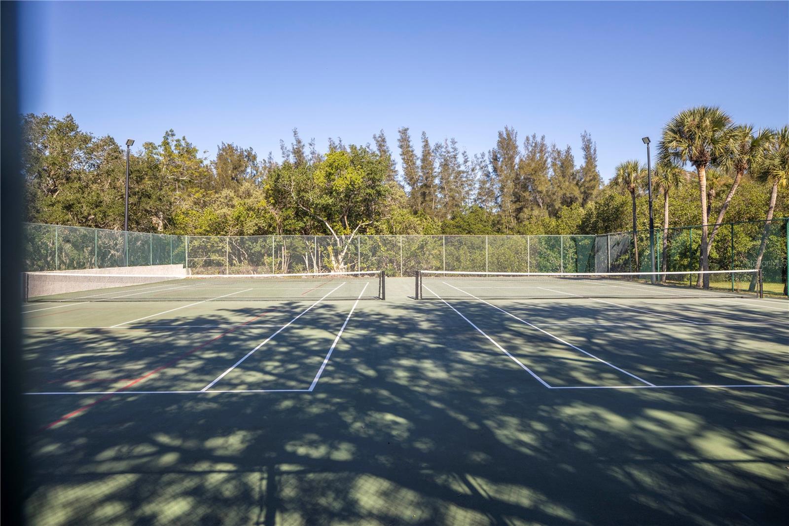 Tennis and Pickleball courts available to residents and guests