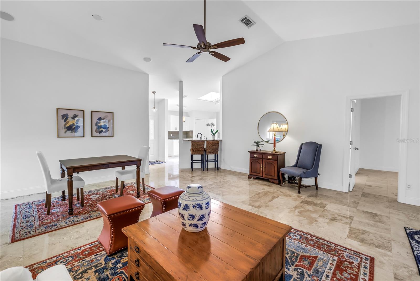 Great Room open to the Kitchen and Bartop