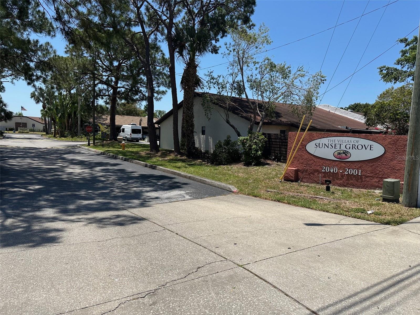 Neighborhood Entrance from Sunset Point Rd