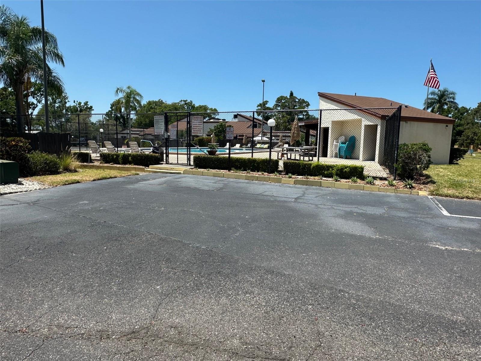Pool Area Adjacent to Unit