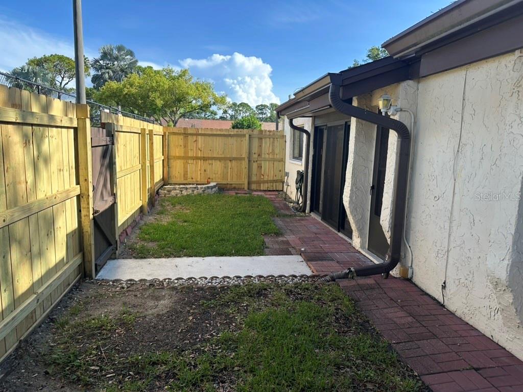 Private Fenced Yard