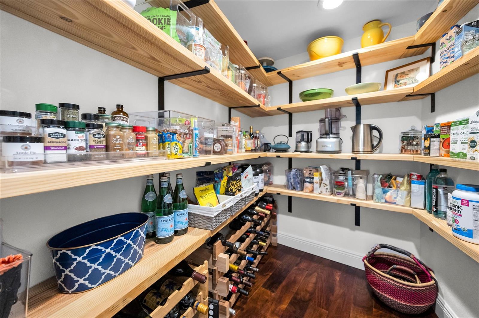 Large walk-in pantry off kitchen