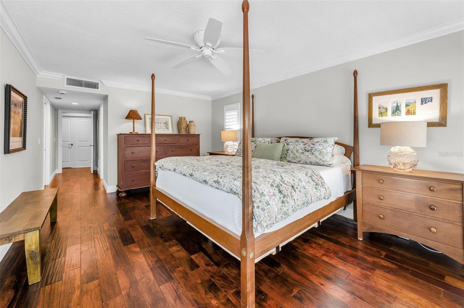 Primary bedroom with walk-in closet and ensuite bathroom