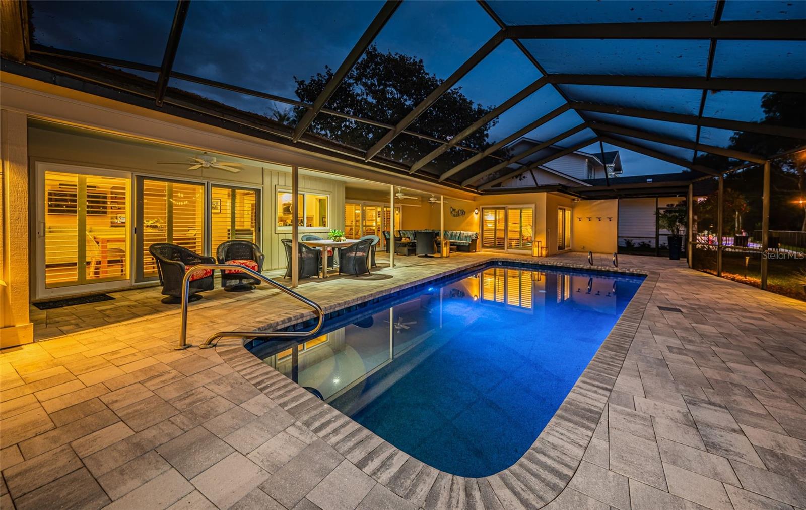 Alternate view of the lanai and pool