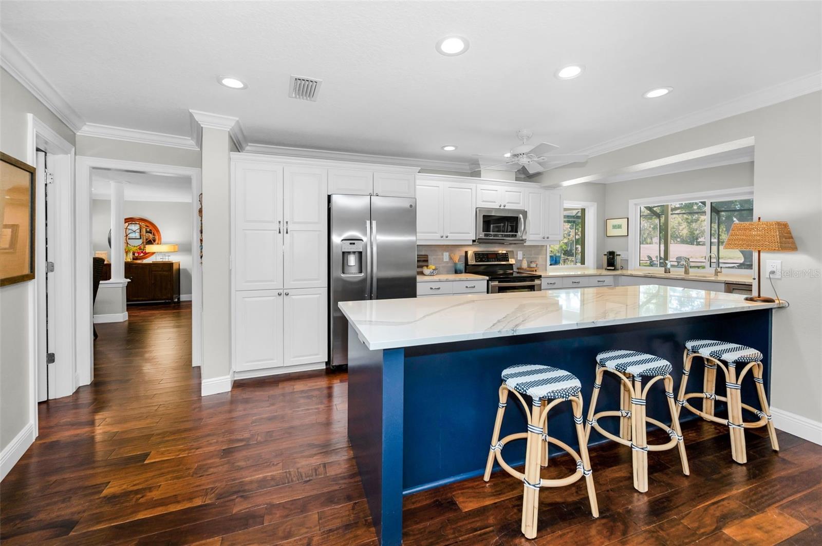 Updated kitchen with quartz countertops