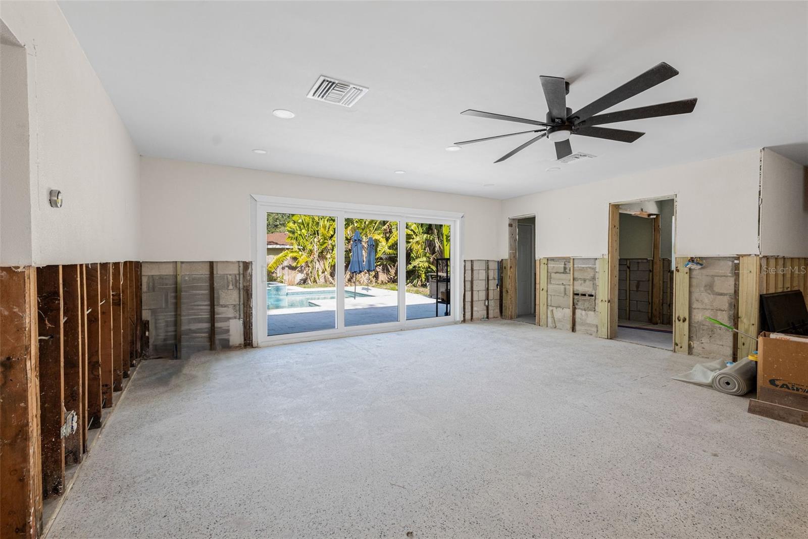Living Room/Dining/Kitchen Open Floor Plan