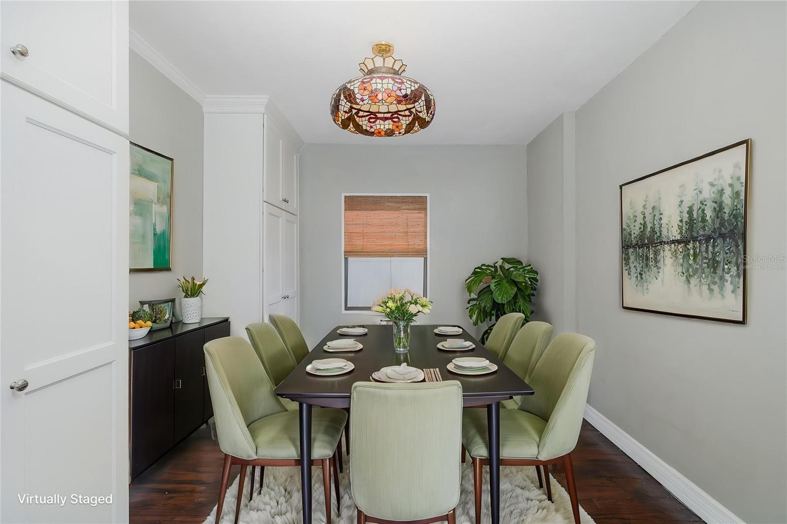 Virtually Staged Dining Room