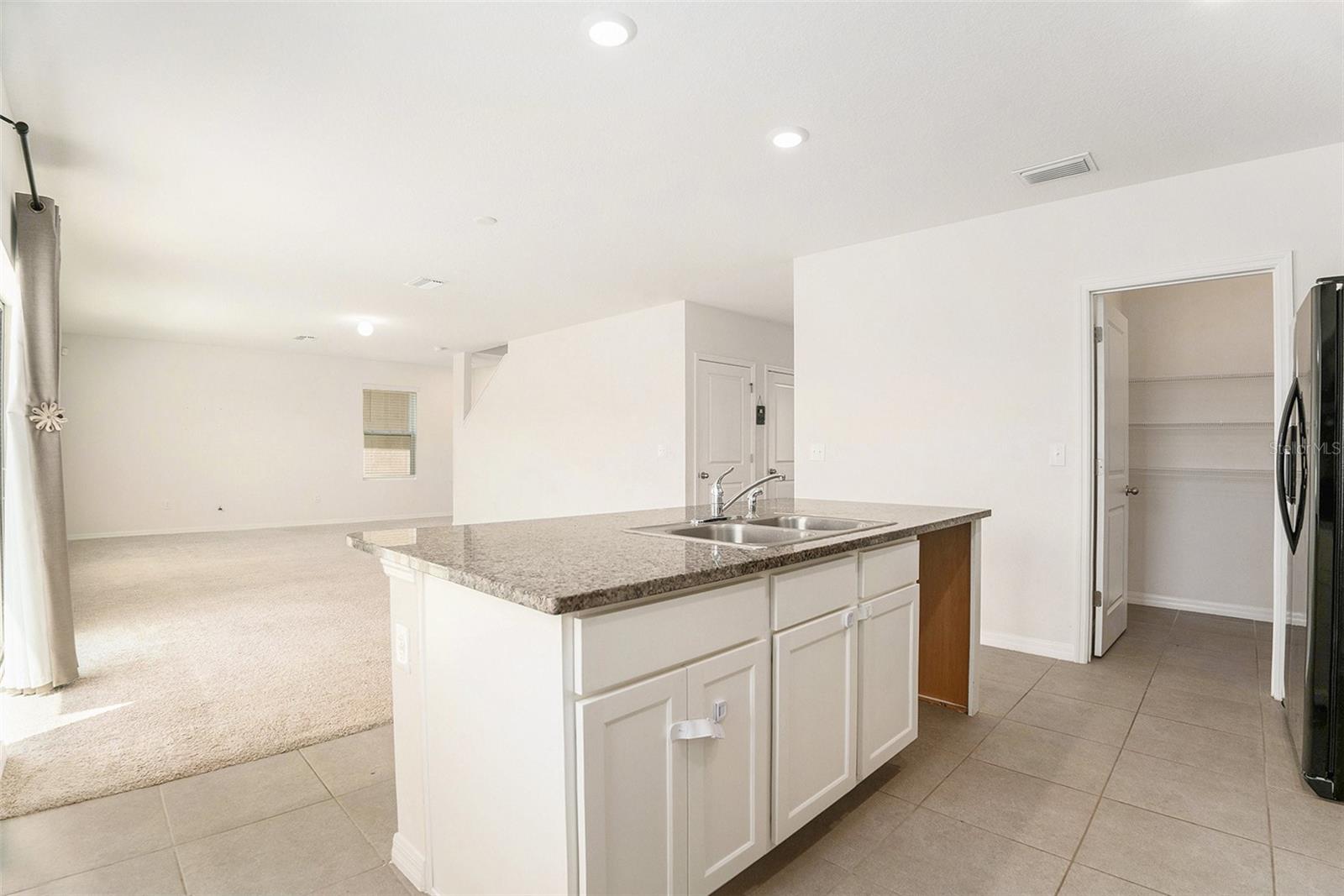 Kitchen and living room space