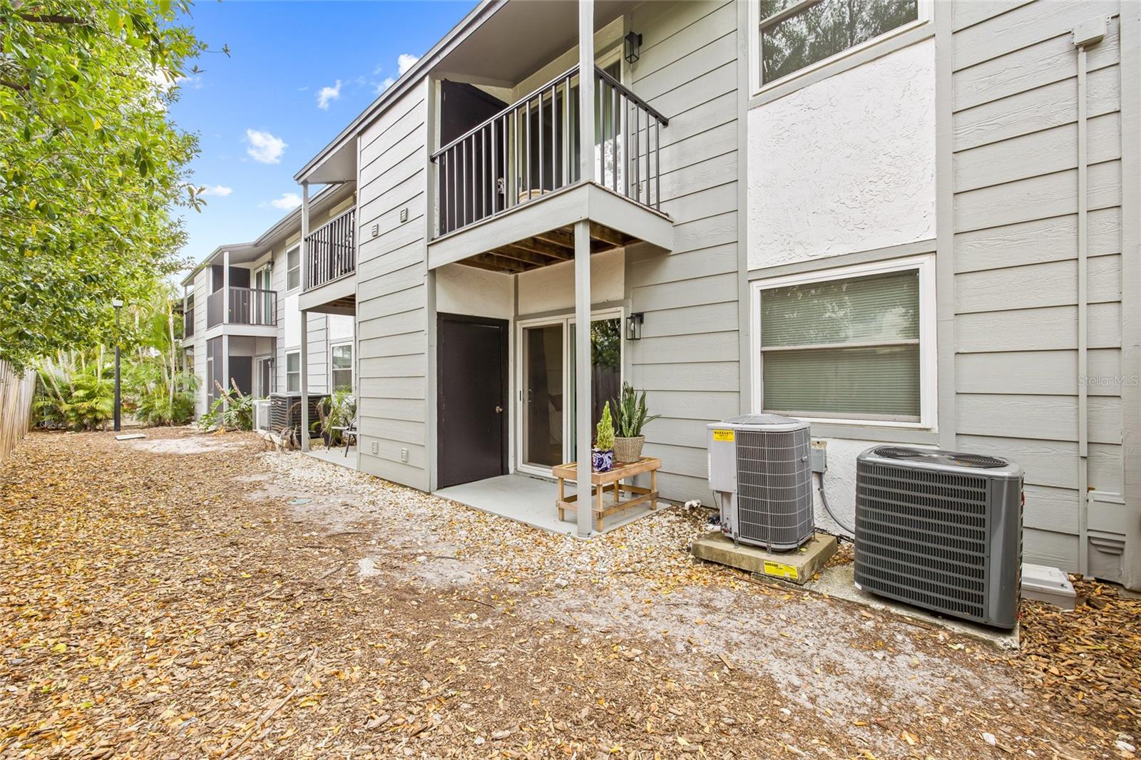 Located at the back of the building and no other units behind you, offering added privacy and a quiet setting.