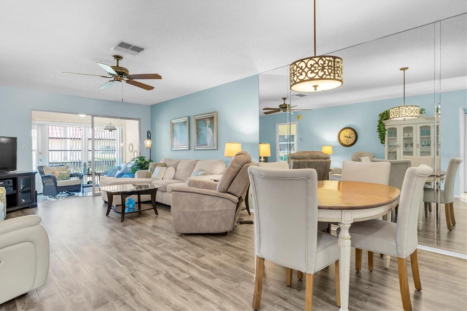 Living Room and Dining Room