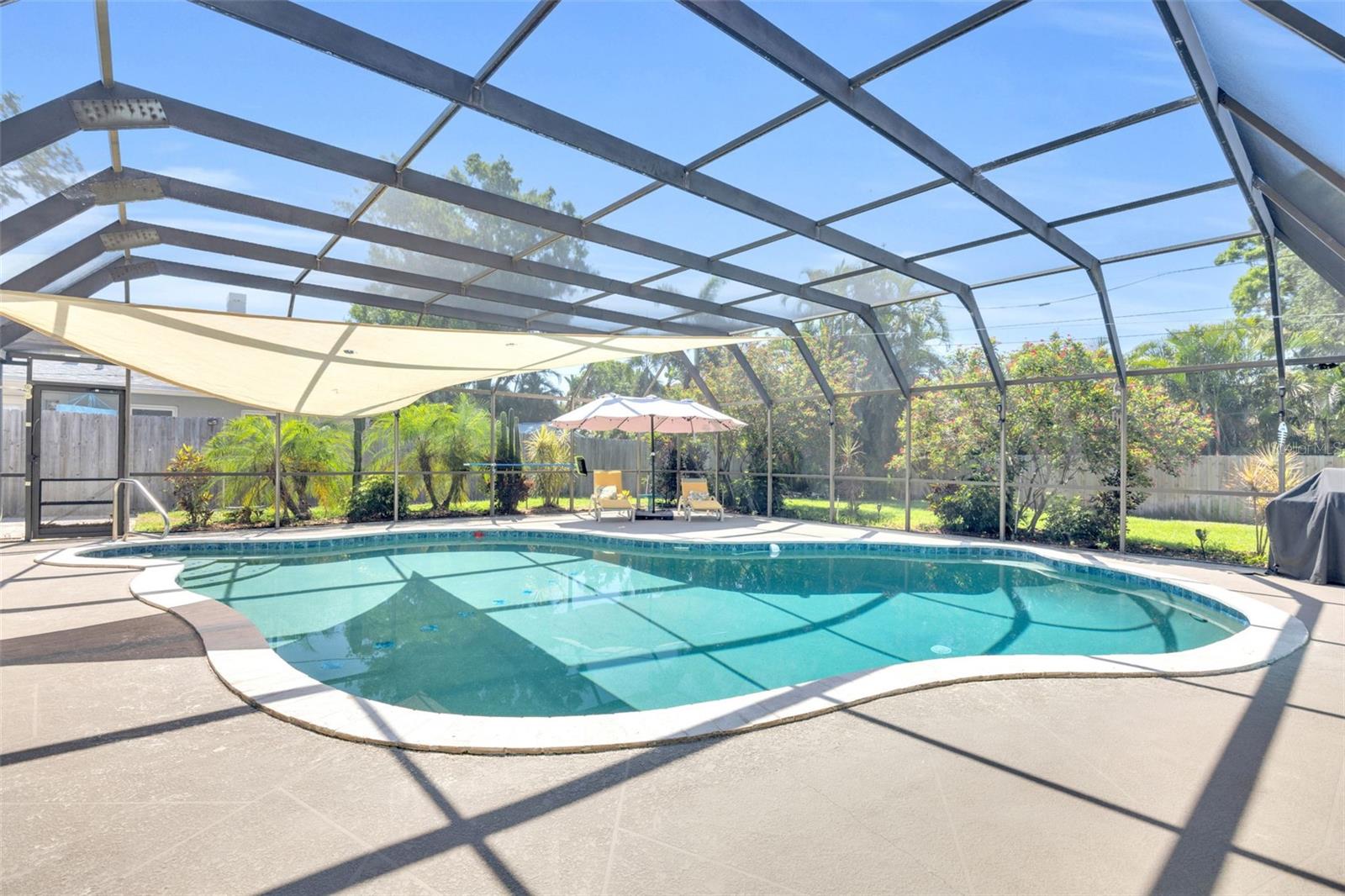 Private Screened Pool