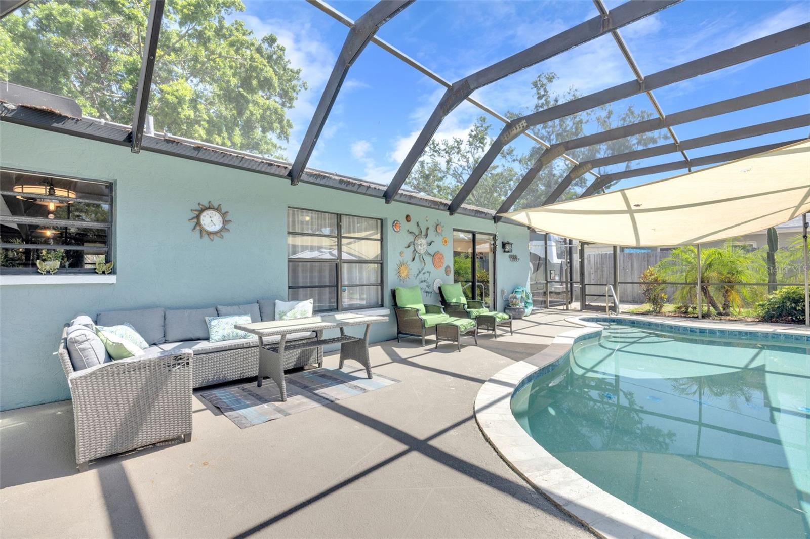 Private Screened Pool