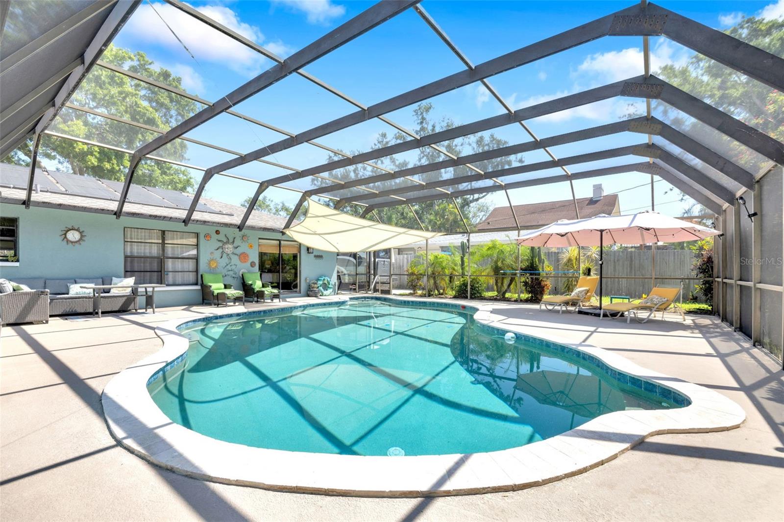 Private Screened Pool