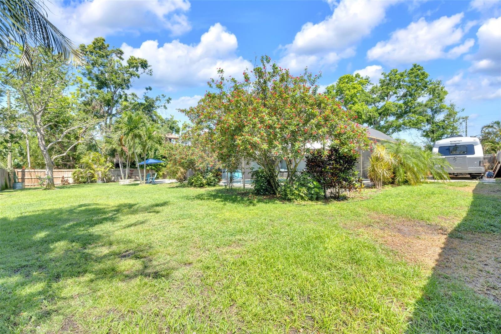 Rear of property green space