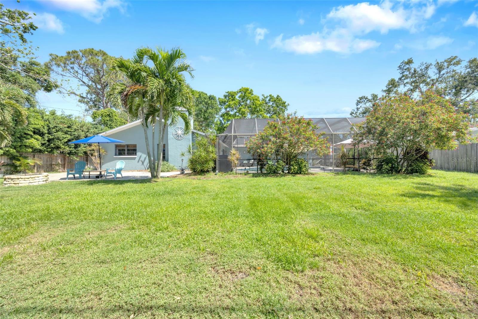 Rear of property green space
