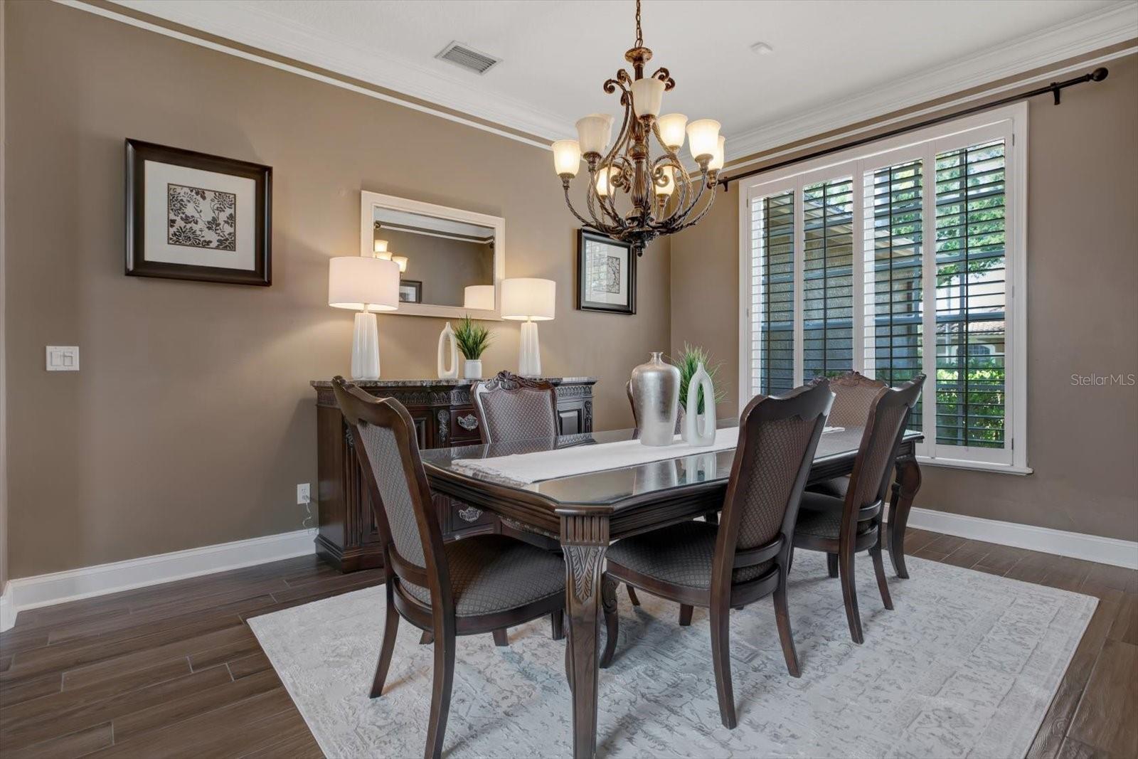 Formal dining room.