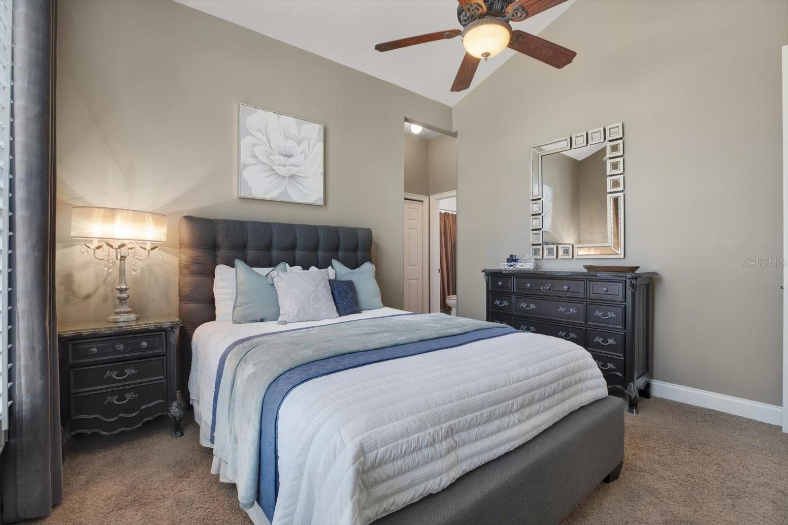 Bedroom 1 with walk in closet.