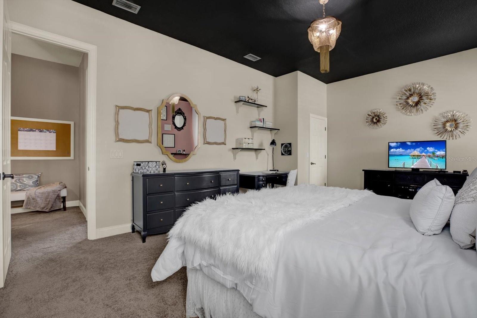 Bedroom 3 with large walk in closet.