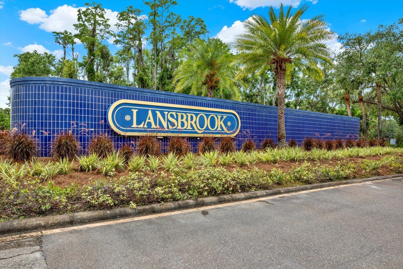 Sought after Lansbrook community with top rated schools.
