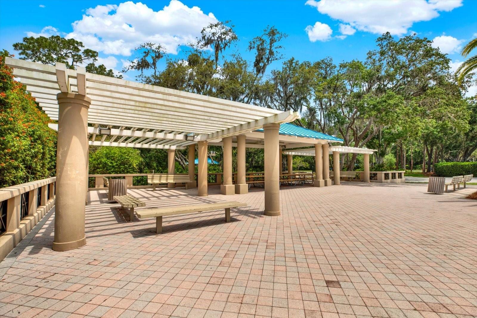 Pavillion on Lake Tarpon.