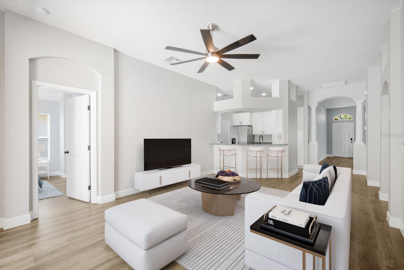 Staged Family Room