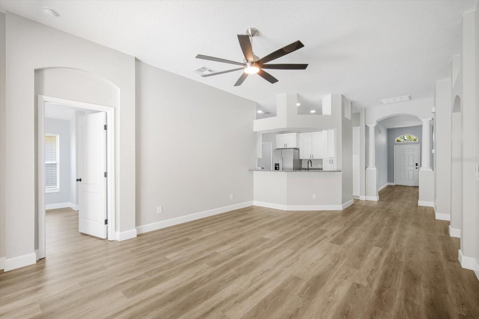Open Family Room is great for relaxing and entertaining
