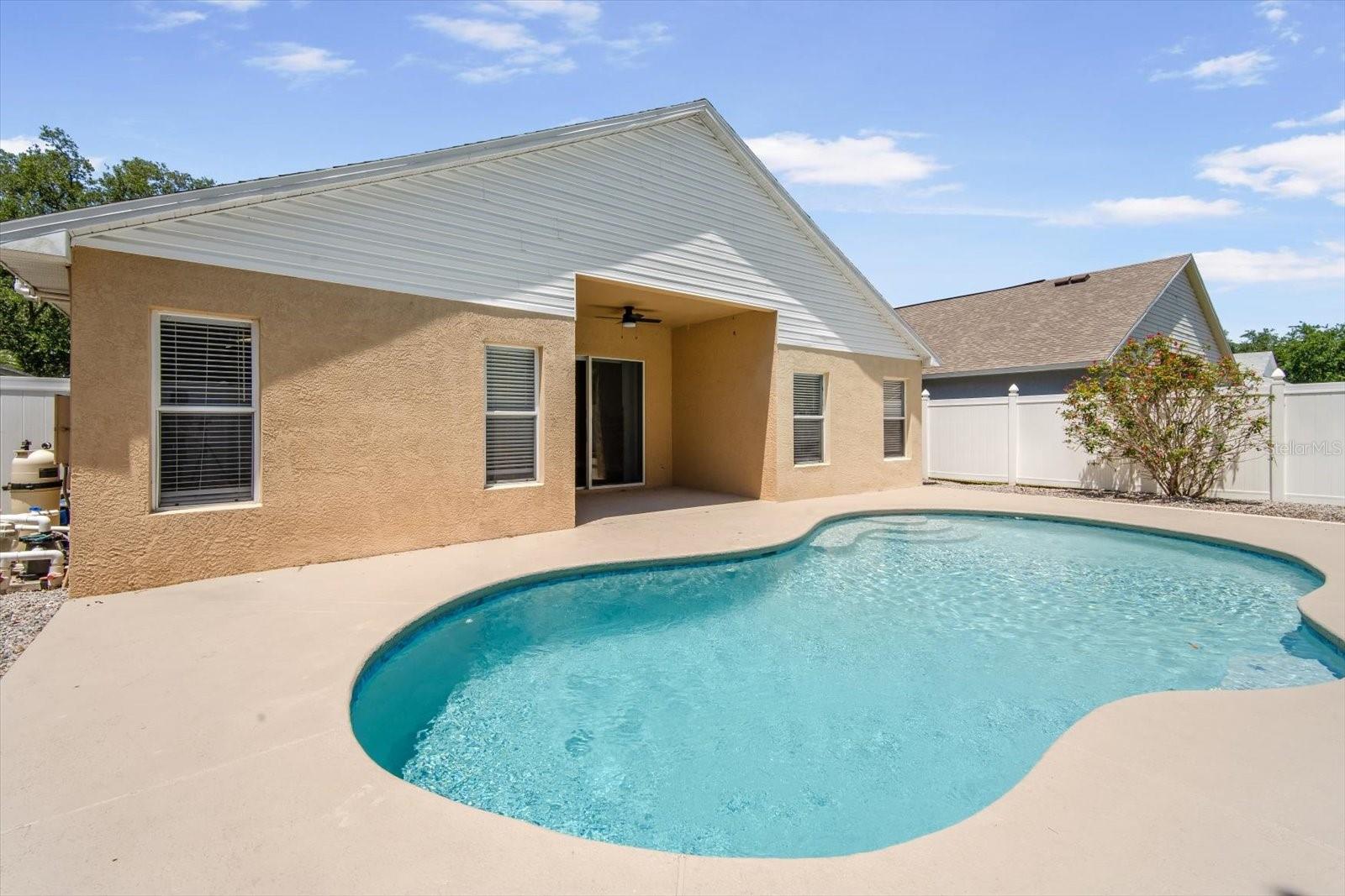 Fenced Yard and Pool Area - Ready for your summertime enjoyment!