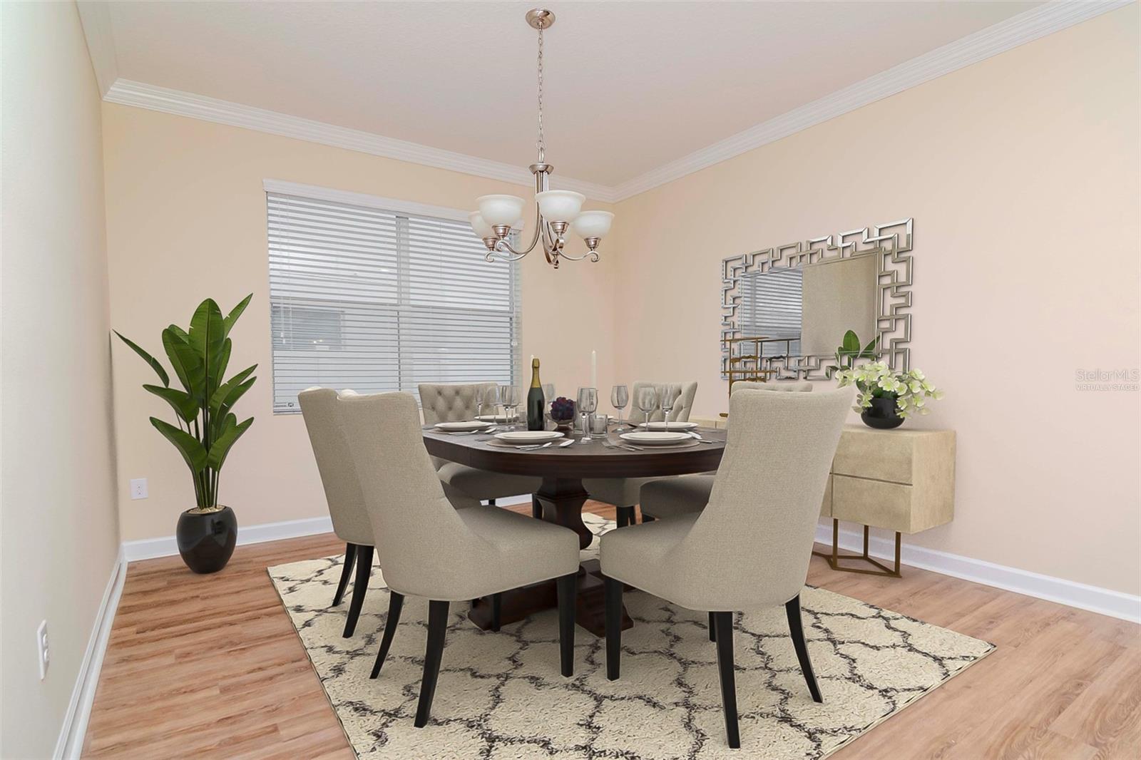 Dining room - Virtually staged