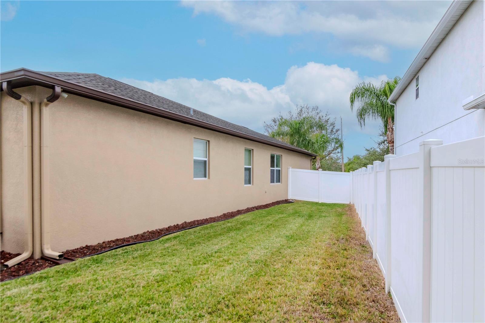 Side yard - north side