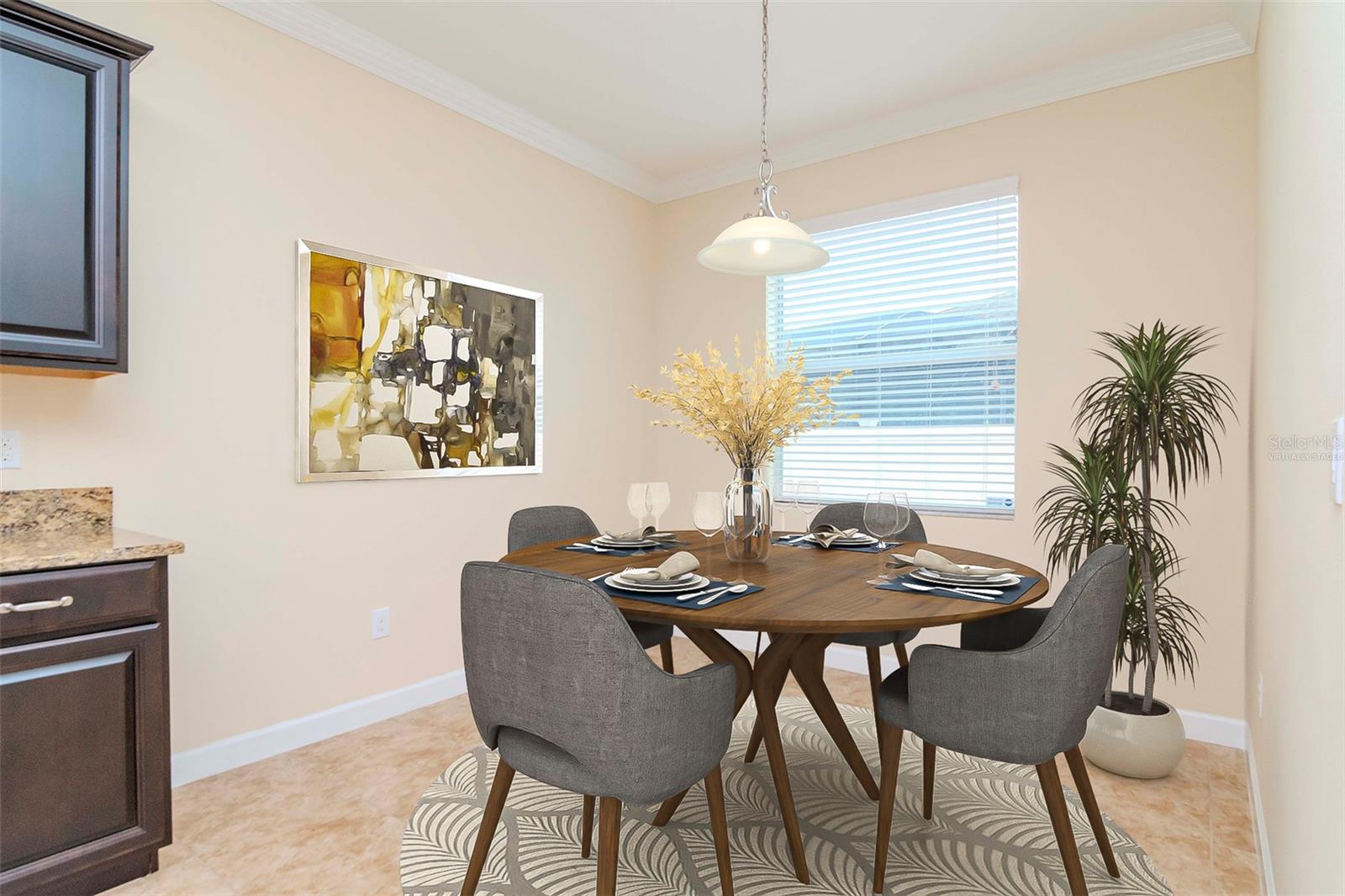 Breakfast nook - virtually staged