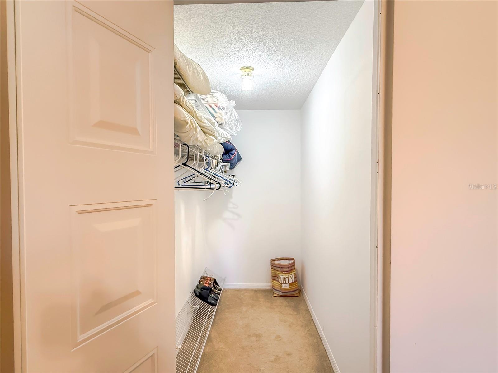 Master bedroom walk-in closet