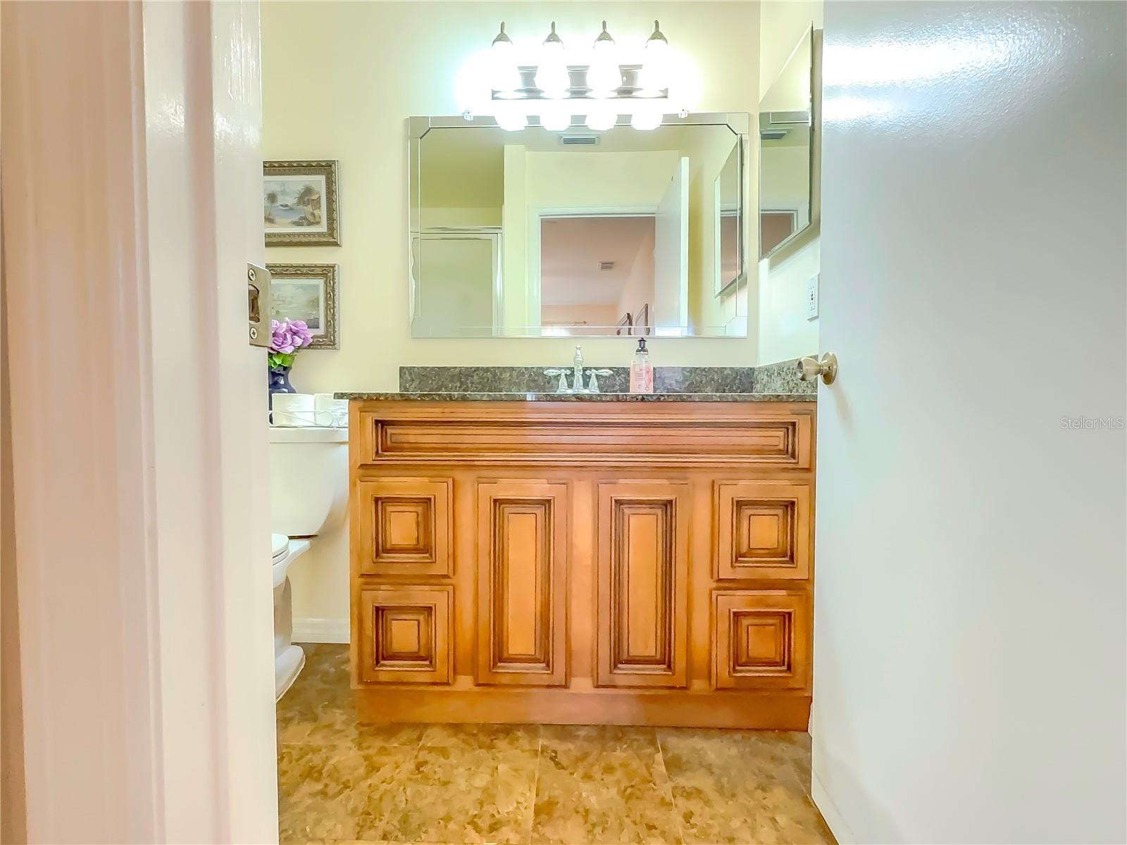 Master bath vanity