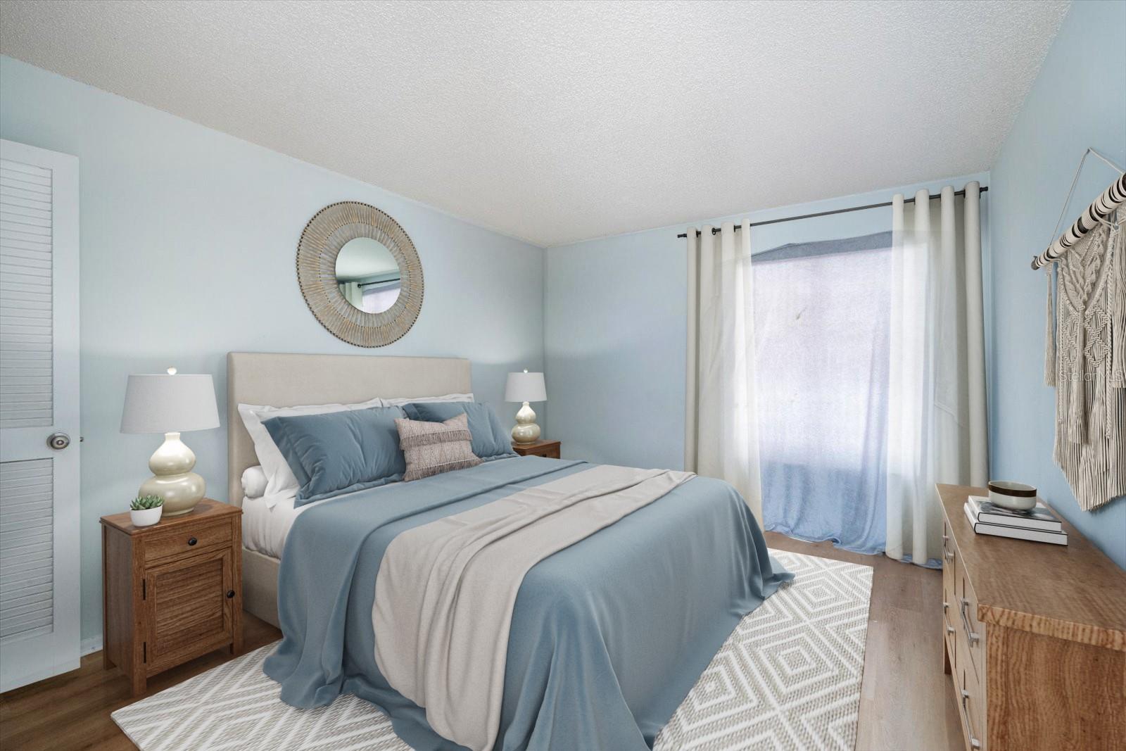 Staged Primary Bedroom