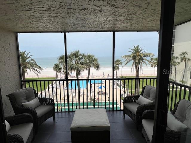 View From the Condo Stepped Back Showing Patio Furniture