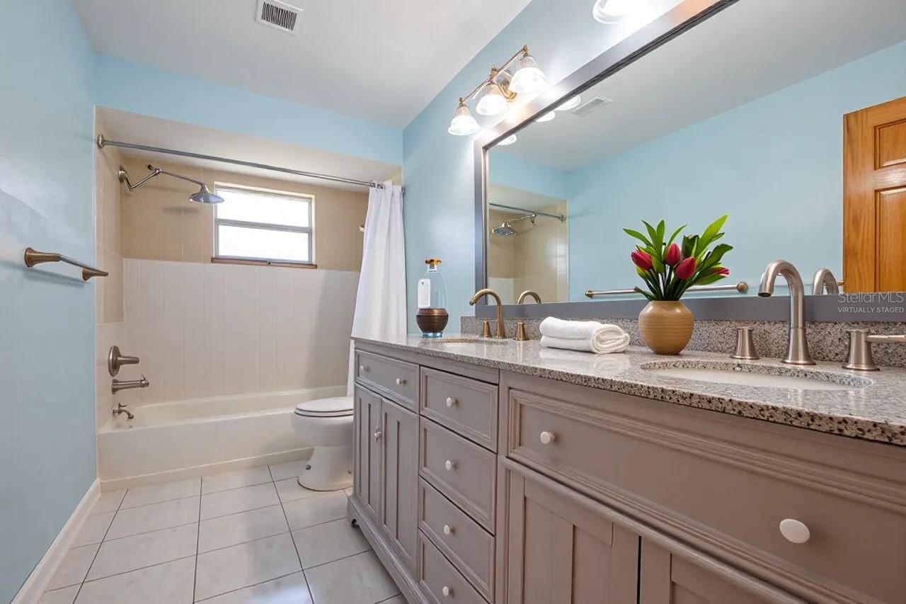Virtually Staged - Shared Bathroom