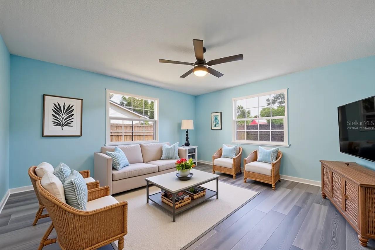 Virtually Staged -Enclosed Patio